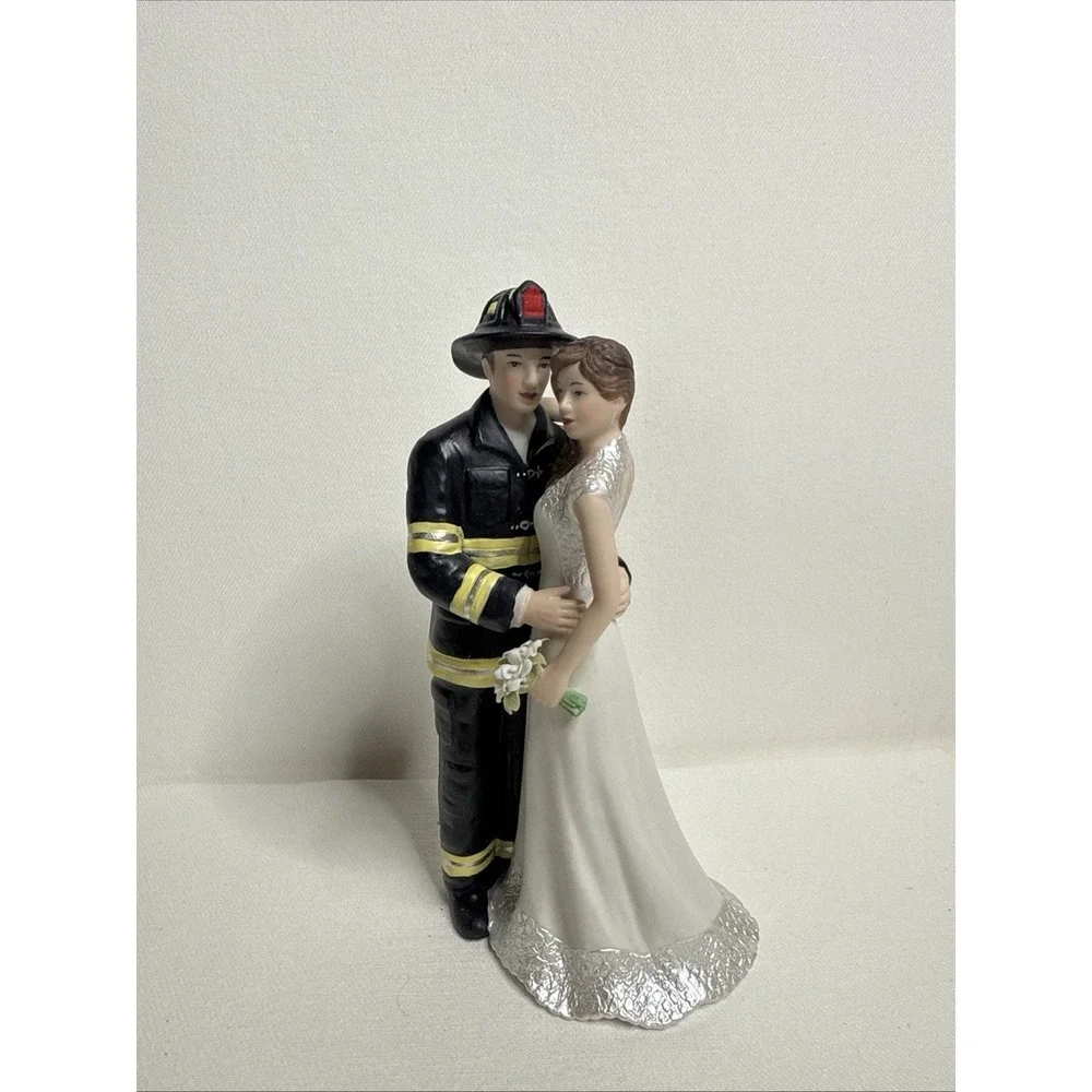 Firefighter Fireman Wedding Cake Topper by Magical Day NEW!